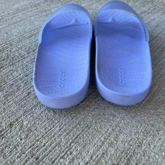 CROCS Womens Blue Slides Size 8 - Picture 4 of 6